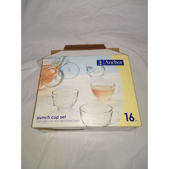 New in box anchor Hocking punch cup set - Picture 1 of 6